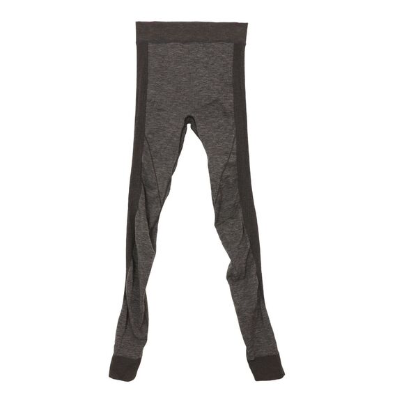 LULULEMON Seamless Ribbed Knit Tights 2/4 No Size Tag Gray Black EUC B55 - Picture 1 of 5